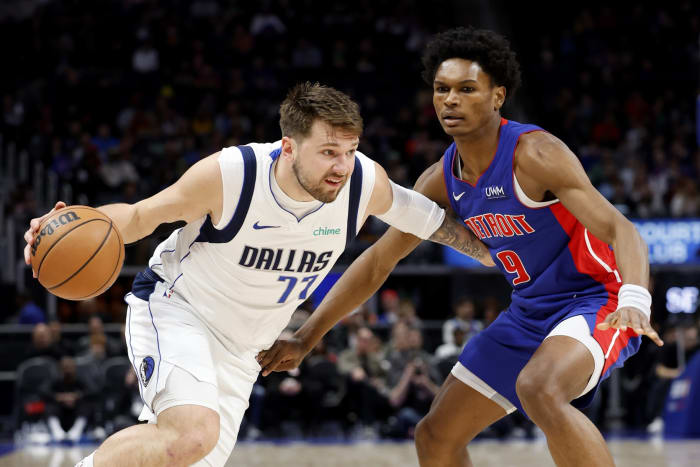 Luka Doncic, Dallas Mavericks, Detroit Pistons
